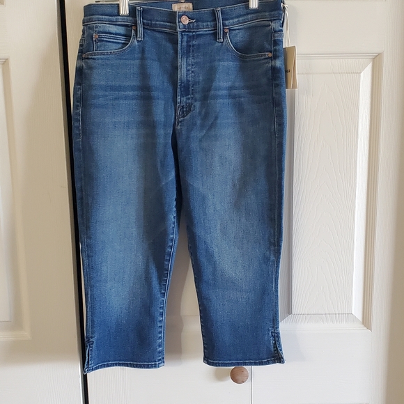 MOTHER Pants - MOTHER THE STUNNER ZIP BUNNY SNIP NWT. SZ 31 CROP BERMUDA